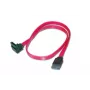 DIGITUS SATA-Verbindungskabel, L-Typ F/F, 50cm 90° l-gewinkelt - gerade, SATA II/III rot