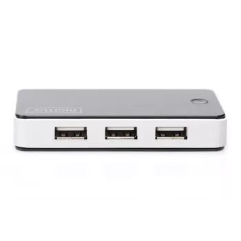 DIGITUS USB 2.0 7-Port Hub Schwarz (da-70222)