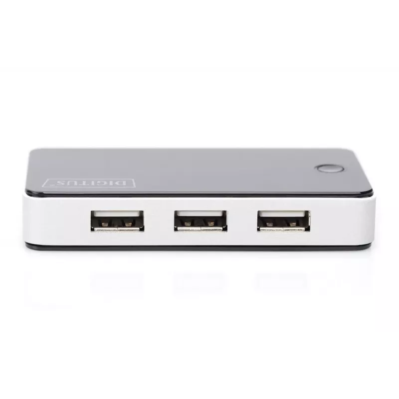 DIGITUS USB 2.0 7-Port Hub Schwarz (da-70222)