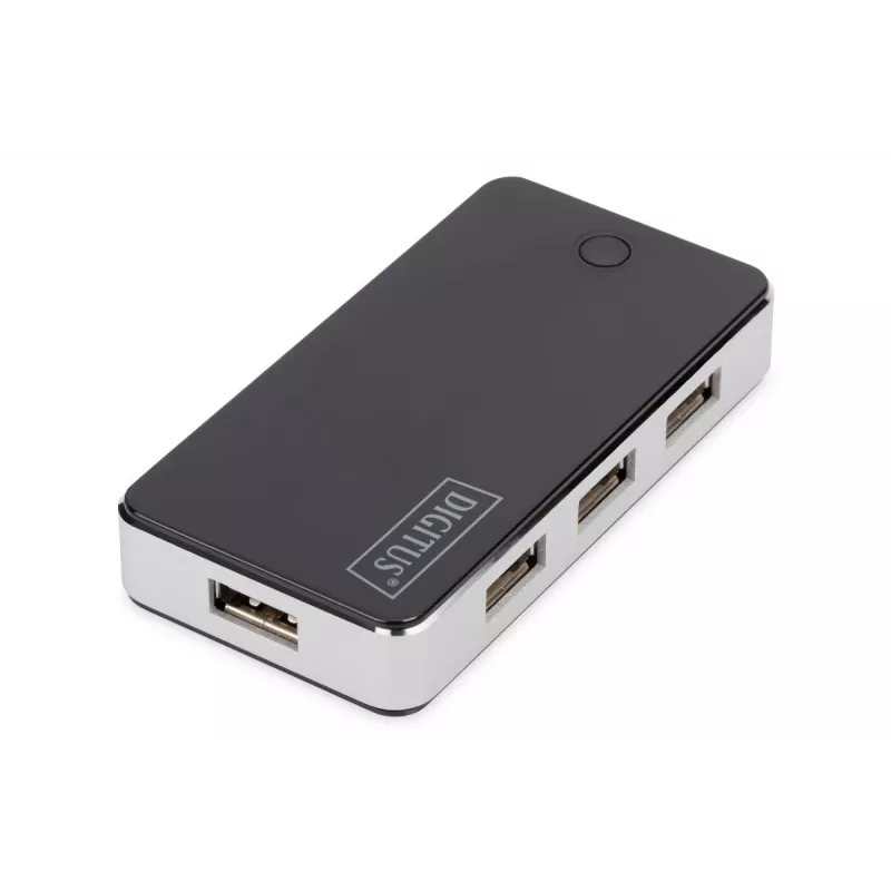 DIGITUS USB 2.0 7-Port Hub Schwarz (da-70222)