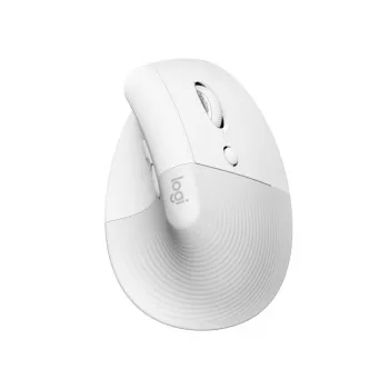 LOGITECH Lift for Mac Vertikale Ergonomische Maus - Off-White/Blassgrau - EMEA