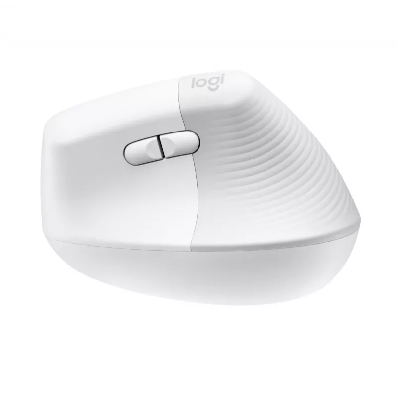 LOGITECH Lift for Mac Vertikale Ergonomische Maus - Off-White/Blassgrau - EMEA