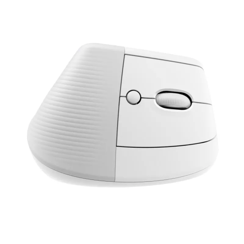 LOGITECH Lift for Mac Vertikale Ergonomische Maus - Off-White/Blassgrau - EMEA