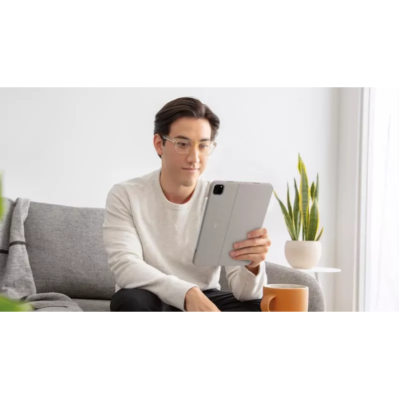 LOGITECH Combo Touch – Sand für iPad Pro 11 inch (1., 2., 3. Gen.) – Deutsch – QWERTZ