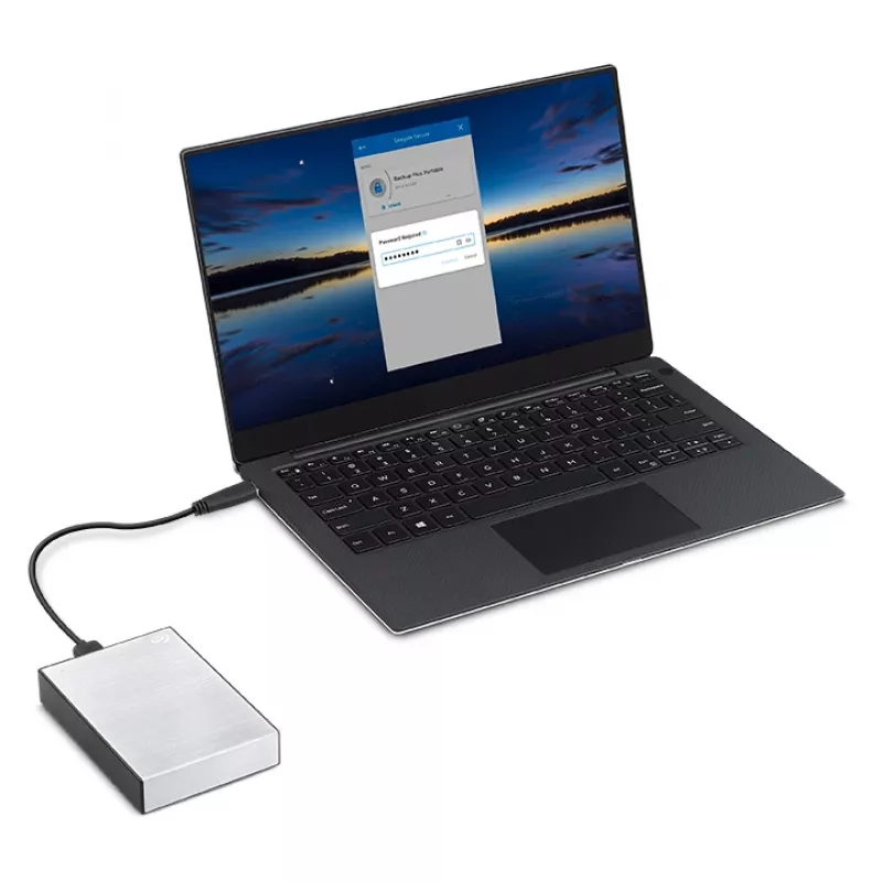 Seagate One Touch HDD 1 TB externe Festplatte 2,5 Zoll Micro-USB B 2.0/3.2 Gen 1 (3.1 Gen 1) Silber