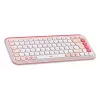LOGITECH Wireless Combo - Pop Icon - Rose & Off White Qwertz German