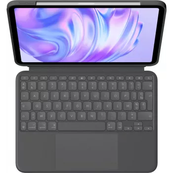 LOGITECH Combo Touch Tastatur-Hülle - für iPad Pro 11in M4/M5 - Graphit - Azerty Französisch
