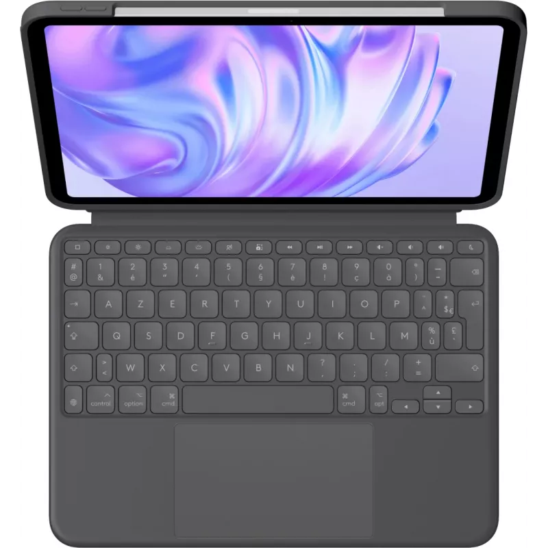 LOGITECH Combo Touch Tastatur-Hülle - für iPad Pro 11in M4/M5 - Graphit - Azerty Französisch
