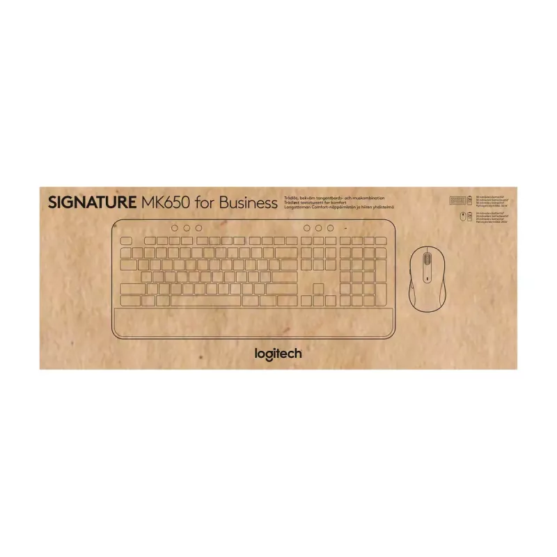 Logitech Signature MK650 Combo for Business – Kabellose Tastatur und Maus in voller Größe