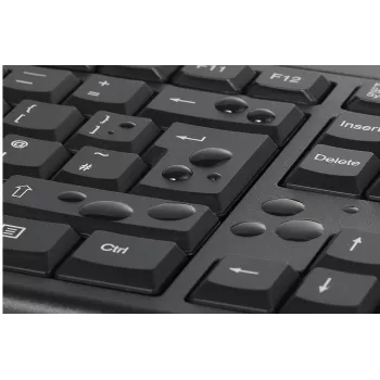 Kensington K75562DE, Kabellos, RF Wireless, Membran, QWERTZ, Schwarz, Maus enthalten