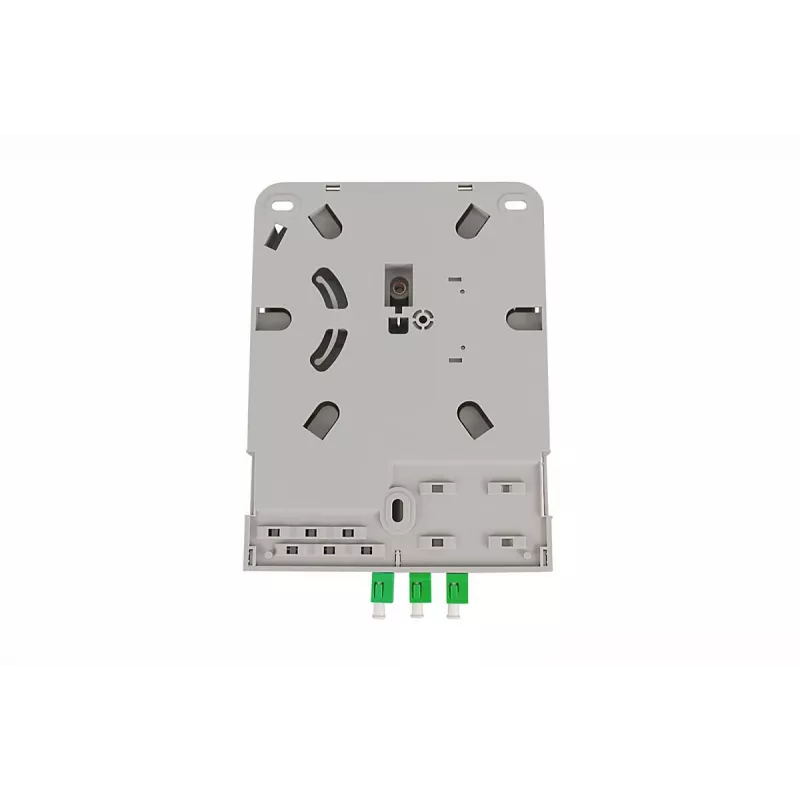 DIGITUS FTTH Heimverteilereinheit. 3x LC/APC Duplex OS2. IP54. Spleißfertig