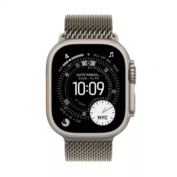 APPLE Watch Ultra 3 GPS + Cellular 49 mm Natural Titanium Gehäuse mit Natural Titanium Milanese Loop