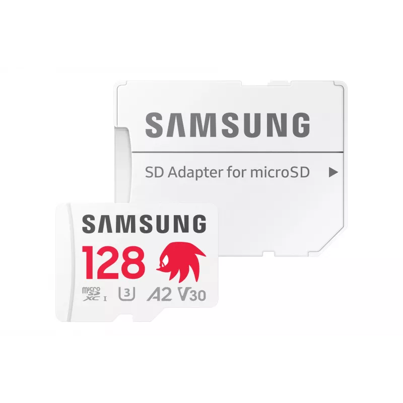 MicroSDXC-Speicherkarte Samsung MB-MD128S, 128 GB, UHS-I, Class 10, U3, Lesen bis zu 180 MB/s, Schreiben 130 MB/s