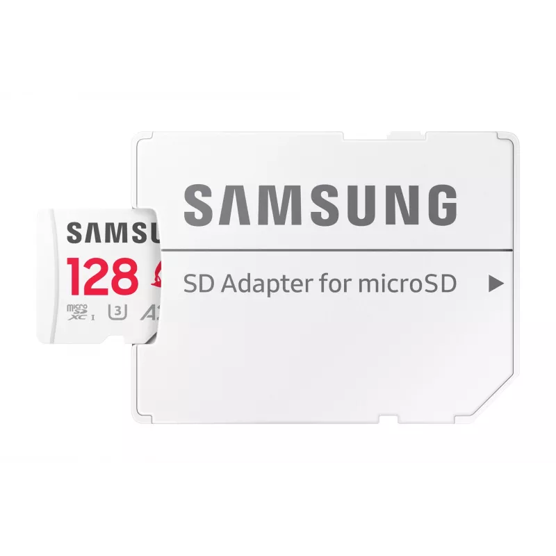 MicroSDXC-Speicherkarte Samsung MB-MD128S, 128 GB, UHS-I, Class 10, U3, Lesen bis zu 180 MB/s, Schreiben 130 MB/s