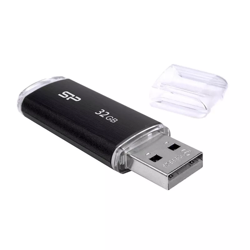SILICON POWER Ultima U02 - 32 GB USB-Stick - USB 2.0 - Schwarz