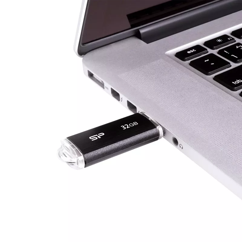 SILICON POWER Ultima U02 - 32 GB USB-Stick - USB 2.0 - Schwarz
