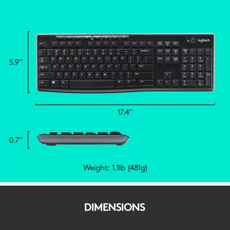 LOGITECH Wireless Desktop Mk270 - QWERTZ Swiss-Lux
