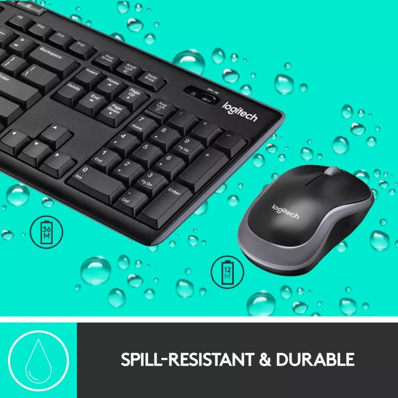 LOGITECH Wireless Desktop Mk270 - QWERTZ Swiss-Lux