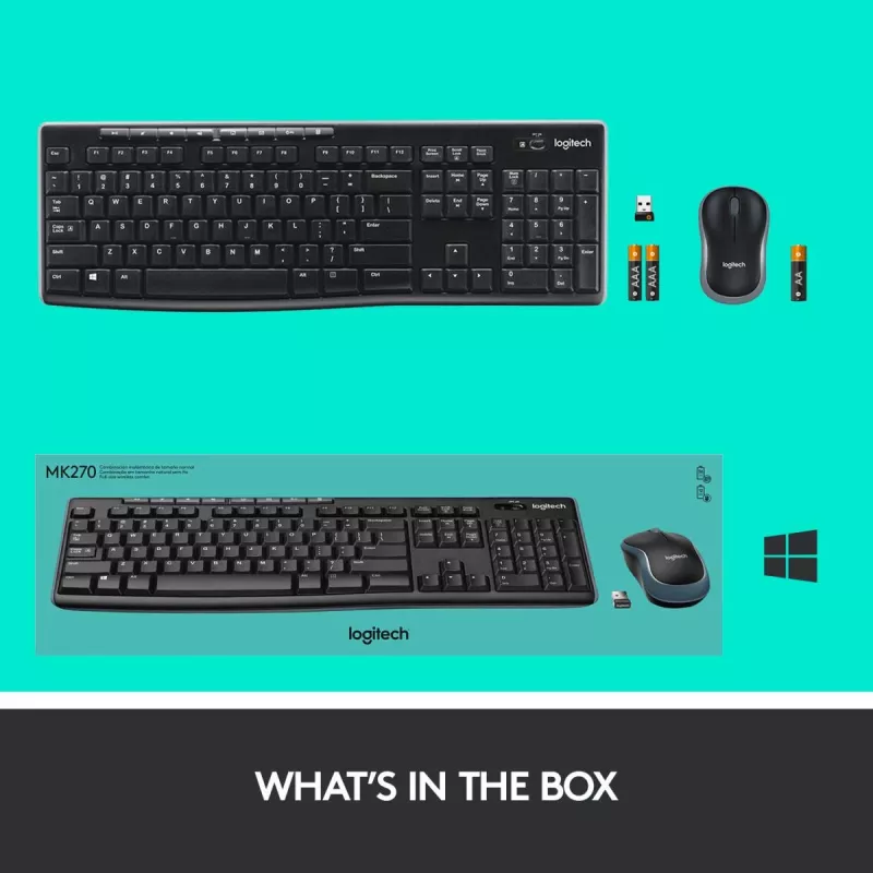 LOGITECH Wireless Desktop Mk270 - QWERTZ Swiss-Lux
