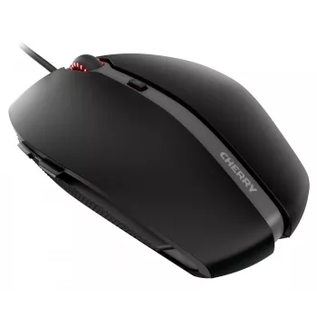 CHERRY GENTIX 4K Kabelmaus, Schwarz, USB, beidhändig, optisch, USB, 3600 DPI, Schwarz
