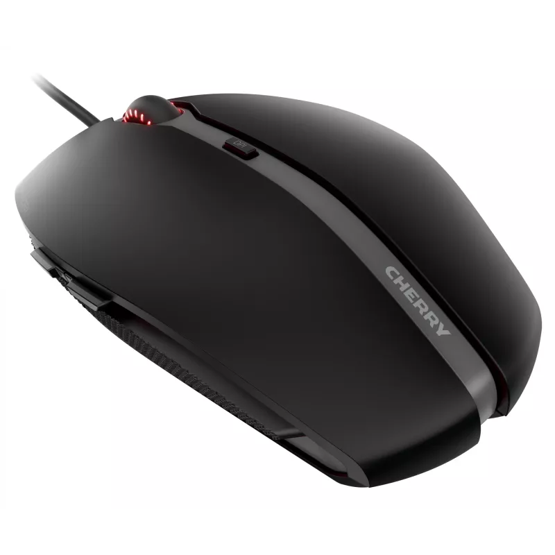 CHERRY GENTIX 4K Kabelmaus, Schwarz, USB, beidhändig, optisch, USB, 3600 DPI, Schwarz