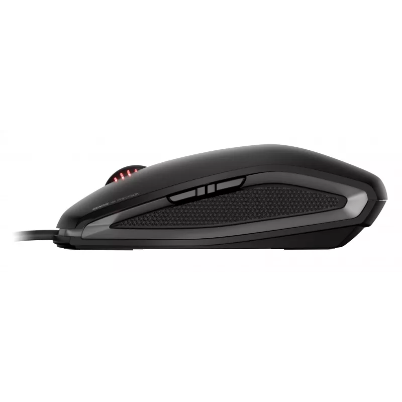 CHERRY GENTIX 4K Kabelmaus, Schwarz, USB, beidhändig, optisch, USB, 3600 DPI, Schwarz