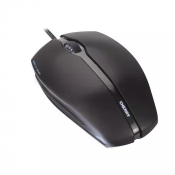 CHERRY GENTIX KABELGEBUNDENE BELEUCHTETE MAUS, Schwarz, USB, beidhändig, optisch, USB Typ-A, 1000 DPI, Schwarz