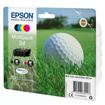 Epson Golfball Multipack 4 Farben 34 DURABrite Ultra Tinte