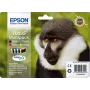 Epson Monkey Multipack 4-Farben T0895 DURABrite Ultra Tinte, Schwarz, Cyan, Magenta, Gelb, 5,8 ml, 3,5 ml, 1 Stk., Multipack