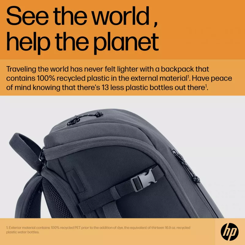 HP Travel 25 Liter 15.6 Iron Grau Laptop Backpack, Rucksack, 39,6 cm (15,6 Zoll), 860 g