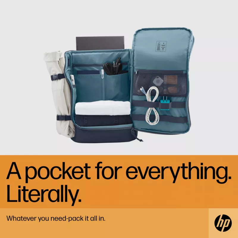 HP Travel 25 Liter 15.6 Iron Grau Laptop Backpack, Rucksack, 39,6 cm (15,6 Zoll), 860 g