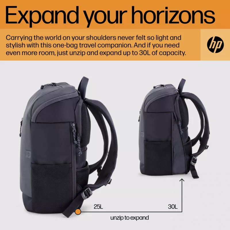 HP Travel 25 Liter 15.6 Iron Grau Laptop Backpack, Rucksack, 39,6 cm (15,6 Zoll), 860 g