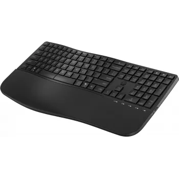 HP 685 Comfort Dual-Mode Keyboard, QWERTY, Full-size (100%), Wireless, RF Wireless + Bluetooth, Membrane, QWERTY, Schwarz