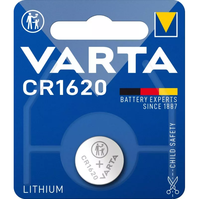 VARTA Batterie Lithium-Knopfzelle CR1620 3V