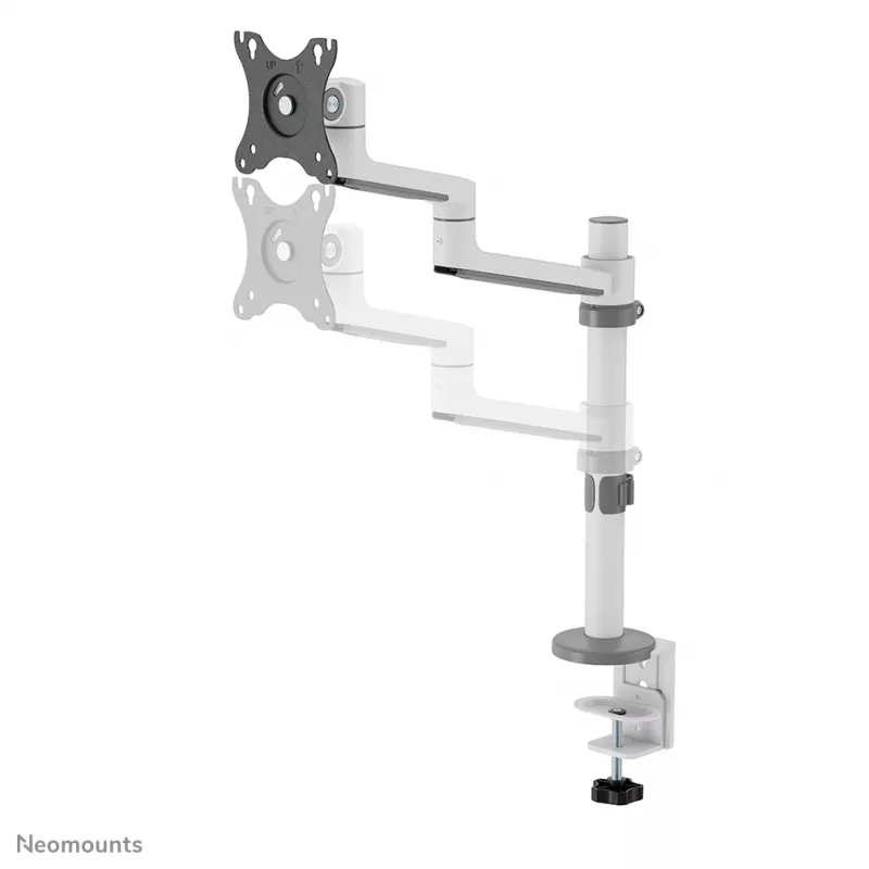 Neomounts DS60-425WH1 Monitorarm 17-27 Zoll - platzsparend, Klemm-/Durchführung, 8 kg, 43,2 cm (17 Zoll), 68,6 cm (27 Zoll), 100 x 100 mm, Weiß