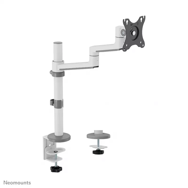 Neomounts DS60-425WH1 Monitorarm 17-27 Zoll - platzsparend, Klemm-/Durchführung, 8 kg, 43,2 cm (17 Zoll), 68,6 cm (27 Zoll), 100 x 100 mm, Weiß