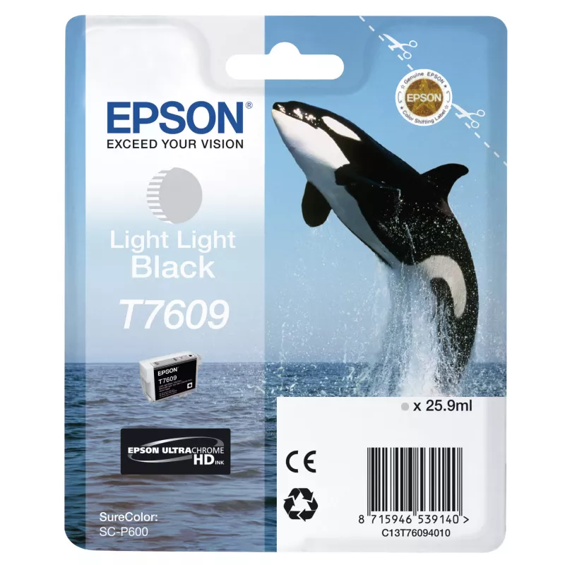 Tintenpatrone Epson T7609 Light Light Schwarz