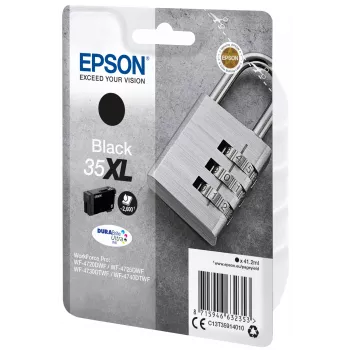 Epson Padlock Einzelpackung Schwarz 35XL DURABrite Ultra Tinte