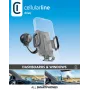 Cellularline Hug Flexi - Universaler Auto-Smartphonehalter mit Saugnapfbefestigung