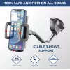 Cellularline Hug Flexi - Universaler Auto-Smartphonehalter mit Saugnapfbefestigung