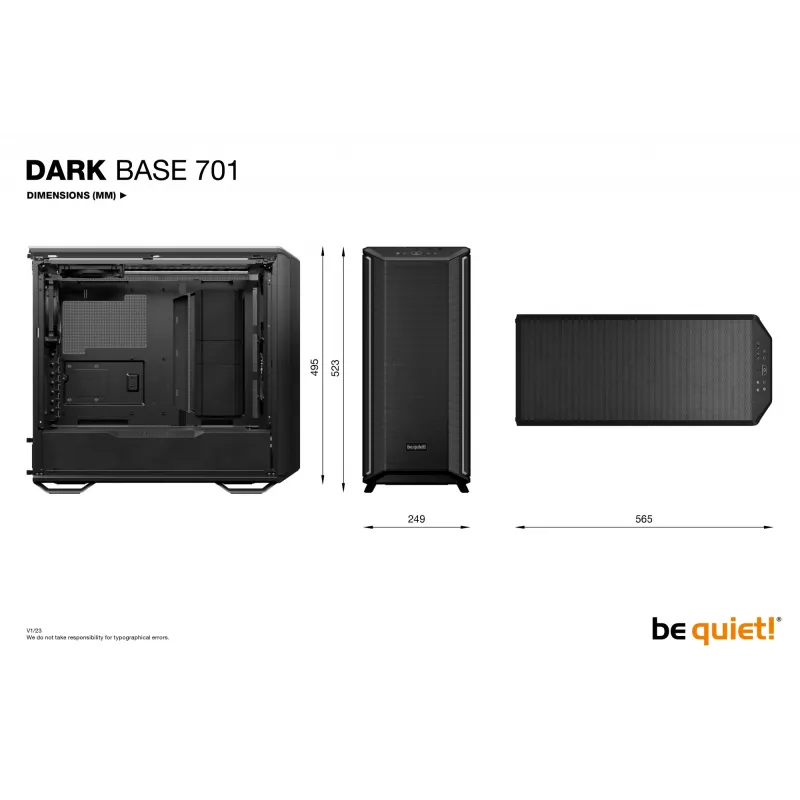 be quiet Dark Base 701 Schwarz Midi Tower
