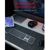 KeySonic KSK-8023BTRF (DE) Tastatur Universal Bluetooth QWERTZ Deutsch Anthrazit, Schwarz