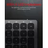 KeySonic KSK-8023BTRF (DE) Tastatur Universal Bluetooth QWERTZ Deutsch Anthrazit, Schwarz