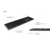 KeySonic KSK-8023BTRF (DE) Tastatur Universal Bluetooth QWERTZ Deutsch Anthrazit, Schwarz