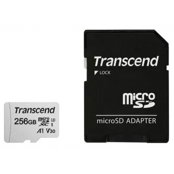 TRANSCEND Micro SDXC Karte 300S 256 GB UHS-I U3 mit Adapter
