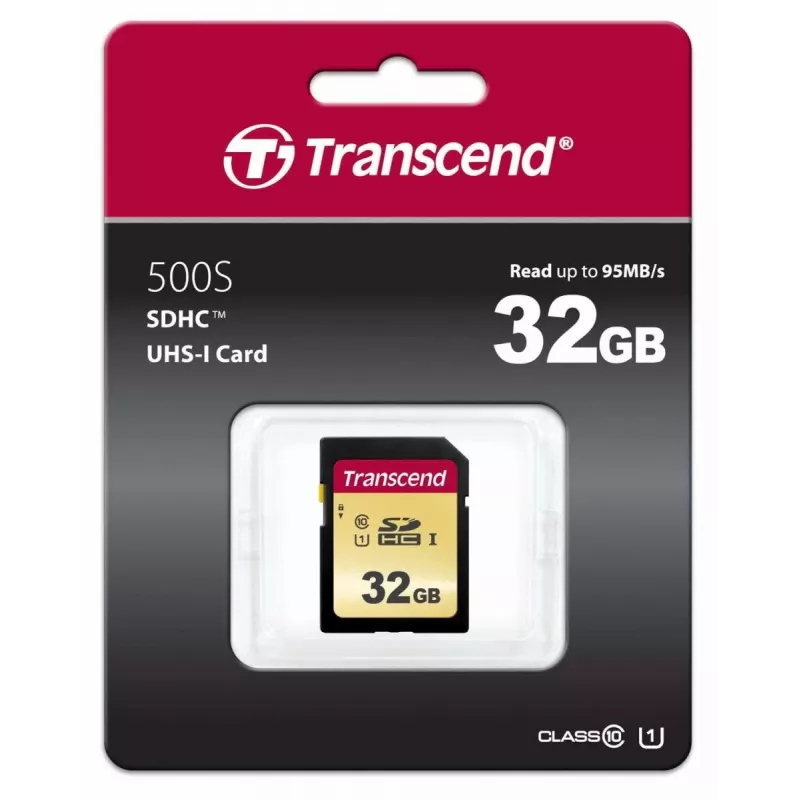 TRANSCEND SDHC-Karte 500S 32 GB UHS-I U1 MLC