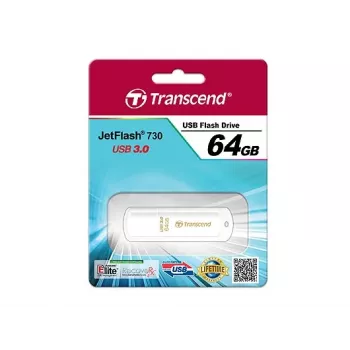 TRANSCEND Jetflash 730 - 64 GB USB-Stick - USB 3.0 - Weiß
