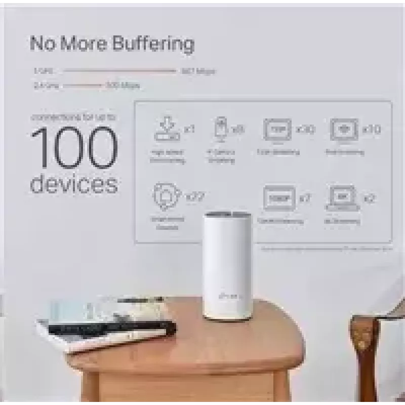 TP-Link AC1200 + AV1000 Whole Home Hybrid Mesh Wi-Fi System, 3er-Pack