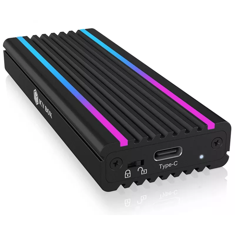 ICY BOX IB-1824ML-C31 SSD-Gehäuse Schwarz M.2
