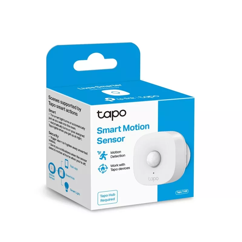 TP-Link Tapo Smart-Bewegungssensor, Decke/Wand, Innenbereich, Weiß, 120°, Kabellos, 7 m